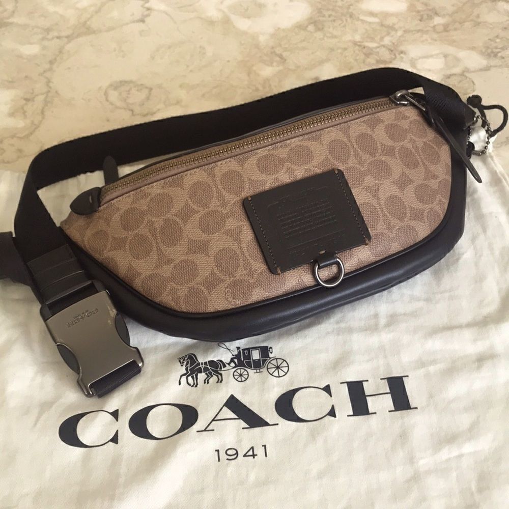 Authentic COACH Rivington Signature Belt Bag